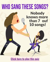 Who sang these songs Trivia