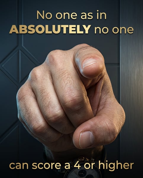 We really mean no one!